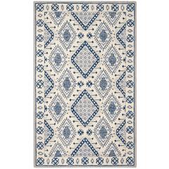 MICRO-LOOP, IVORY / BLUE, 5' X 8', Area Rug, MLP511M-5