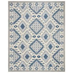 MICRO-LOOP, IVORY / BLUE, 8' X 10', Area Rug, MLP511M-8