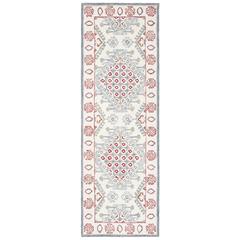 MICRO-LOOP, IVORY / RED, 2'-3" X 7', Area Rug