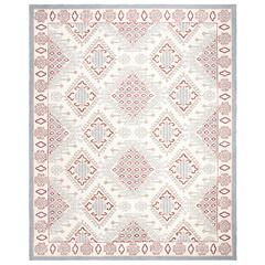 MICRO-LOOP, IVORY / RED, 8' X 10', Area Rug