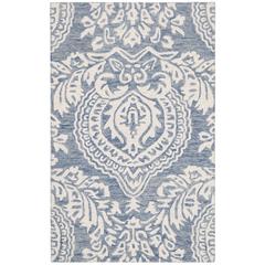 MICRO-LOOP, BLUE / IVORY, 2'-6" X 4', Area Rug, MLP512M-24