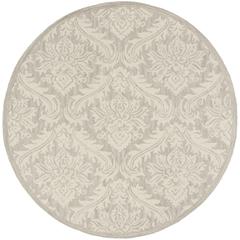 MICRO-LOOP, SILVER, 5' X 5' Round, Area Rug