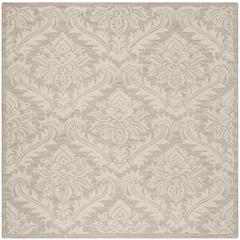 MICRO-LOOP, SILVER, 5' X 5' Square, Area Rug