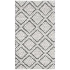 MICRO-LOOP, SILVER / DARK GREY, 2'-6" X 4', Area Rug