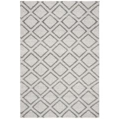 MICRO-LOOP, SILVER / DARK GREY, 4' X 6', Area Rug