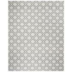 MICRO-LOOP, SILVER / DARK GREY, 8' X 10', Area Rug