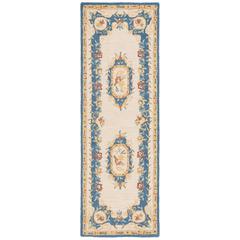 MICRO-LOOP, CREAM / BLUE, 2'-3" X 7', Area Rug