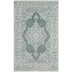 MICRO-LOOP, BLUE / LIGHT BLUE, 5' X 8', Area Rug