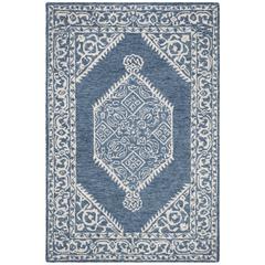 MICRO-LOOP, BLUE / IVORY, 4' X 6', Area Rug, MLP605M-4