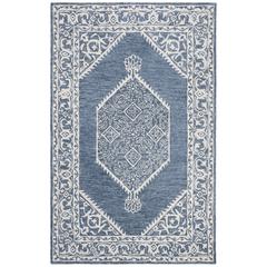 MICRO-LOOP, BLUE / IVORY, 5' X 8', Area Rug, MLP605M-5