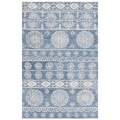 MICRO-LOOP, BLUE / IVORY, 5' X 8', Area Rug, MLP607M-5