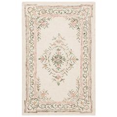 MICRO-LOOP, IVORY / FUCHSIA, 2'-6" X 4', Area Rug