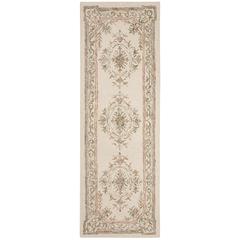 MICRO-LOOP, IVORY / FUCHSIA, 2'-3" X 7', Area Rug