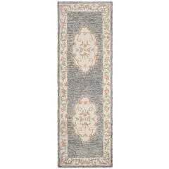 MICRO-LOOP, GREY / IVORY, 2'-3" X 7', Area Rug