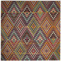 MONACO, MULTI / BEIGE, 6'-7" X 6'-7" Square, Area Rug