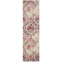 MONACO, IVORY / PINK, 2'-2" X 8', Area Rug, MNC205R-28