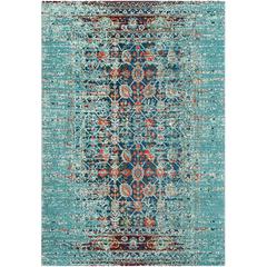 MONACO, BLUE / MULTI, 5'-1" X 7'-7", Area Rug, MNC208J-5