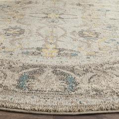 MONACO, GREY / MULTI, 5' X 5' Round, Area Rug, MNC209G-5R
