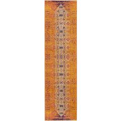 MONACO, ORANGE / MULTI, 2'-2" X 8', Area Rug, MNC209H-28