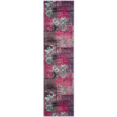 MONACO, PINK / MULTI, 2'-2" X 8', Area Rug, MNC210D-28