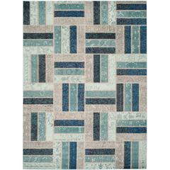 MONACO, GREY / BLUE, 8' X 11', Area Rug