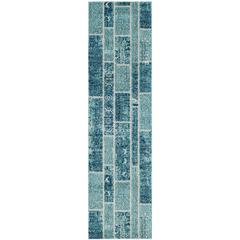 MONACO, BLUE / MULTI, 2'-2" X 8', Area Rug, MNC216J-28