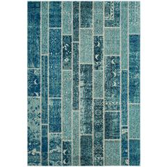 MONACO, BLUE / MULTI, 4' X 5'-7", Area Rug, MNC216J-4