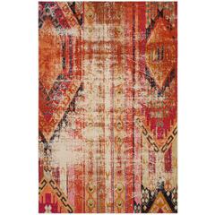 MONACO, ORANGE / MULTI, 6'-7" X 9'-2", Area Rug, MNC222H-6