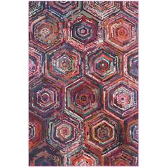 MONACO, PINK / MULTI, 5'-1" X 7'-7", Area Rug, MNC224D-5