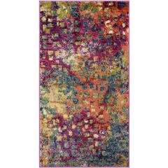 MONACO, PINK / MULTI, 2'-2" X 4', Area Rug, MNC225D-24