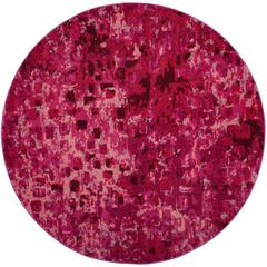 MONACO, FUCHSIA, 6'-7" X 6'-7" Round, Area Rug