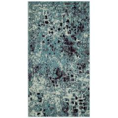 MONACO, LIGHT BLUE / MULTI, 2'-2" X 4', Area Rug