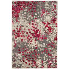 MONACO, GREY / FUCHSIA, 5'-1" X 7'-7", Area Rug