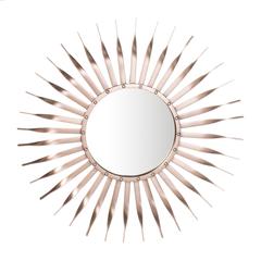 Marlene Sunburst Mirror, Rose Gold