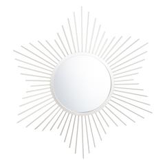 River Sunburst Mirror, Silver