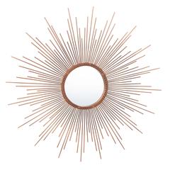 Genevieve Sunburst Mirror, Copper