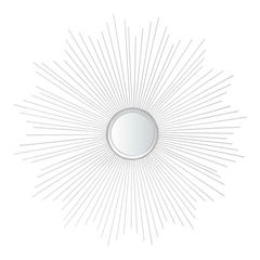 Arlo Sunburst Mirror, Silver