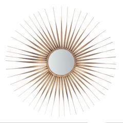 Lachlyn Sunburst Mirror, Gold