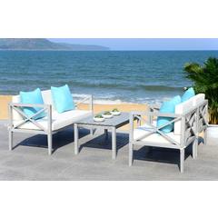 Nunzio 4 Pc Outdoor Set With Accent Pillows