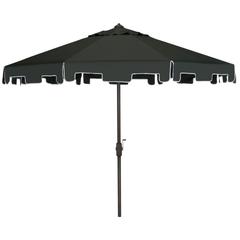 Uv Resistant Zimmerman 9 Ft Crank Market Push Button Tilt Umbrella With Flap
