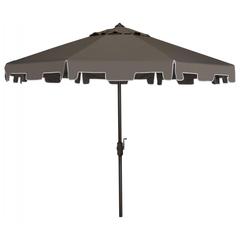 Uv Resistant Zimmerman 9 Ft Crank Market Push Button Tilt Umbrella With Flap