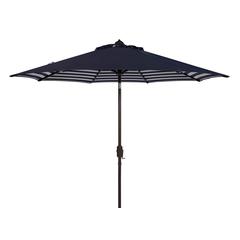 Athens Inside Out Striped 9Ft Crank Outdoor Auto Tilt Umbrella