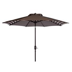 Athens Inside Out Striped 9Ft Crank Outdoor Auto Tilt Umbrella