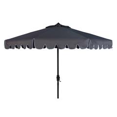 Venice Single Scallop 9Ft Crank Outdoor Push Button Tilt Umbrella