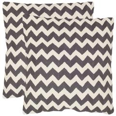 STRIPED TEALEA  PILLOW, PIL102G-1818-SET2