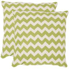STRIPED TEALEA  PILLOW, PIL102H-1818-SET2