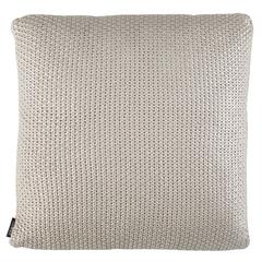 Tickled Grey Knit Pillow, Palewisper