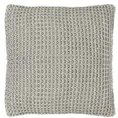 Haven Knit Pillow, Light Grey/Natural