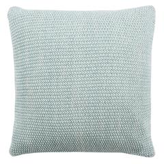 Liliana Knit Pillow, Dull Blue/Natural