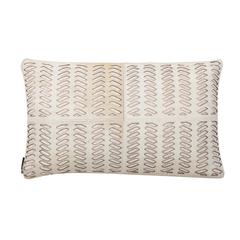 Dash Cowhide Pillow, White, PLS222A-1220